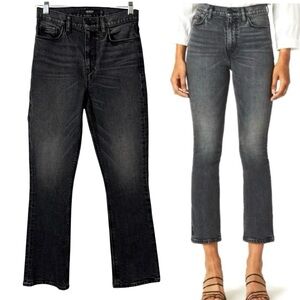 NWT Hudson Holly High Rise Crop Bootcut BLNG Black denim jeans women’s 25